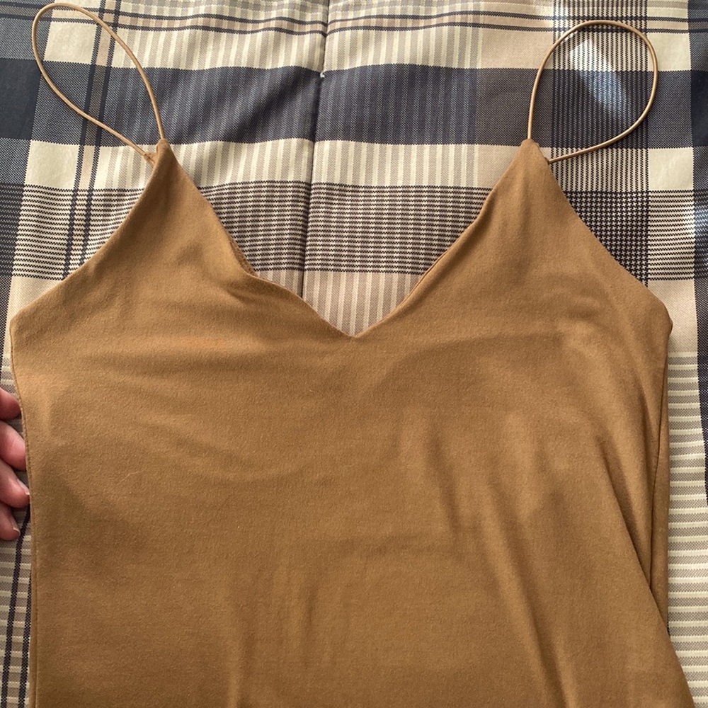 COPY - Brown Cropped Tank Top